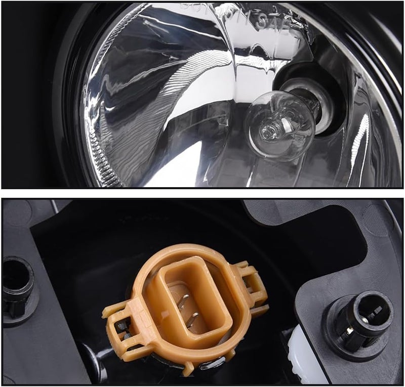 DOTCOM Driving Fog Lights Lamps,Compatible with GMC Sierra 1500 Models Only 2014-2015,Clear lens Pair of Left & Right Fog Lights GM1038169, GM1039169 15839896 - Image 4